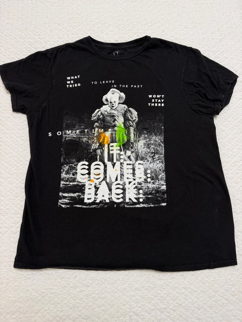 IT Chapter 2 Horror Movie T-Shirt “Sometimes IT Comes Back” Size Medium